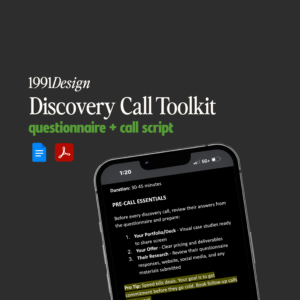 Discovery Call Toolkit: Questionnaire + Script